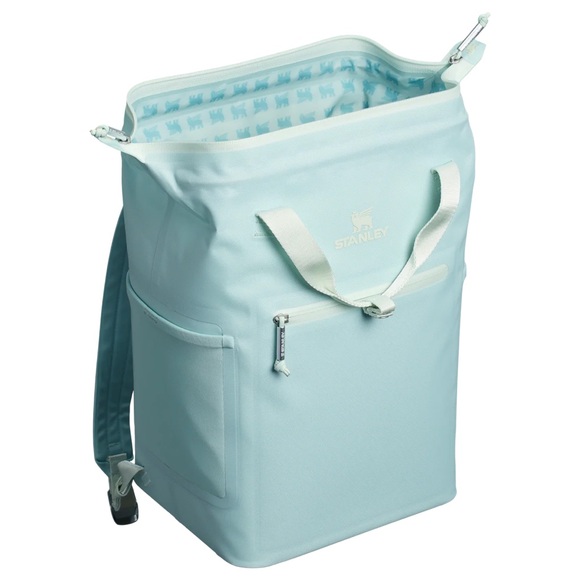 NEW Stanley Madeleine Mini Backpack Cooler Seafoam Thermal Bag 13.2L (14Qt) - Picture 3 of 16